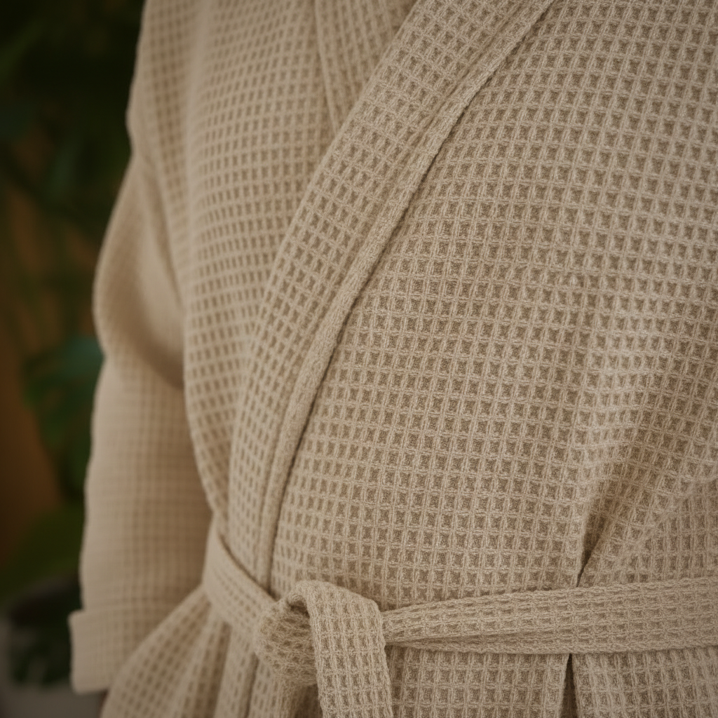 Premium Waffelpique Bademantel (Unisex)