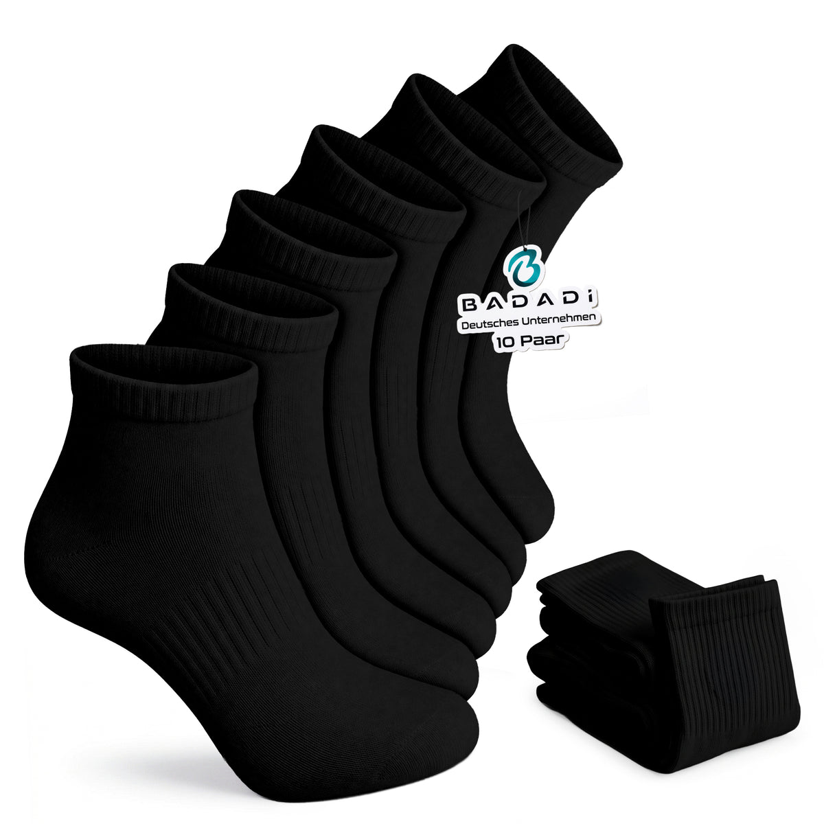 Sneaker Socken Herren & Damen 10 Paar Gr. 39-46 - Kurze Knöchelsocken Baumwolle