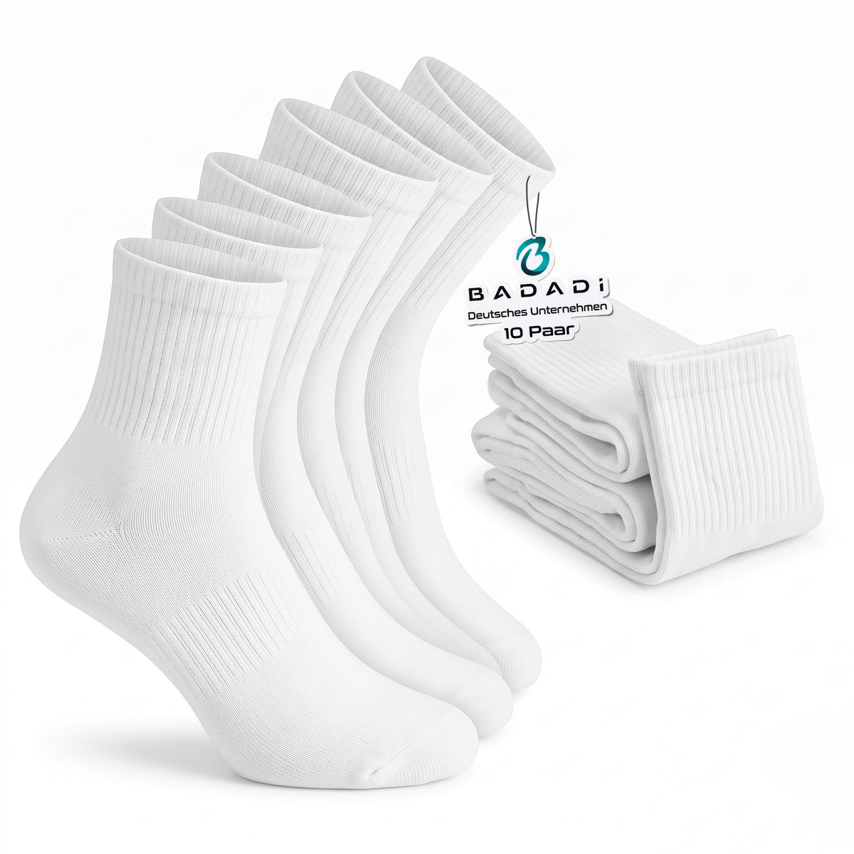 Socken Herren & Damen 10 Paar Gr. 39-46 - Business Crew Socken Baumwolle
