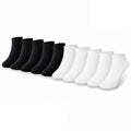 10 Paar Knöchelsocken, Füßlinge, Kurzsocken - Unisex Baumwolle Schwarz/Weiss